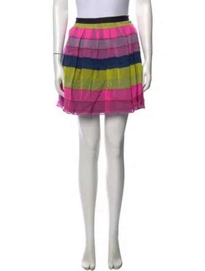 Pre-owned Suno Silk Mini Skirt In Yellow