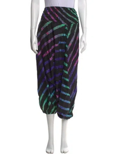 Pre-owned Suno Silk Skinny Leg Pants In Black