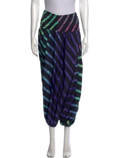 Pre-owned Suno Silk Skinny Leg Pants In Blue