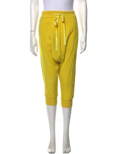 Pre-owned Suno Skinny Leg Pants In Yellow