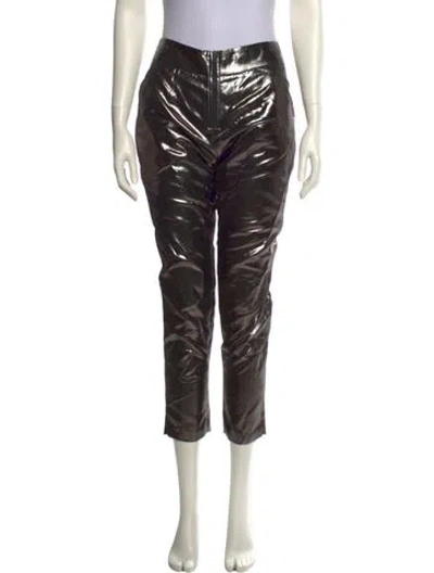 Pre-owned Suno Straight Leg Pants In Black