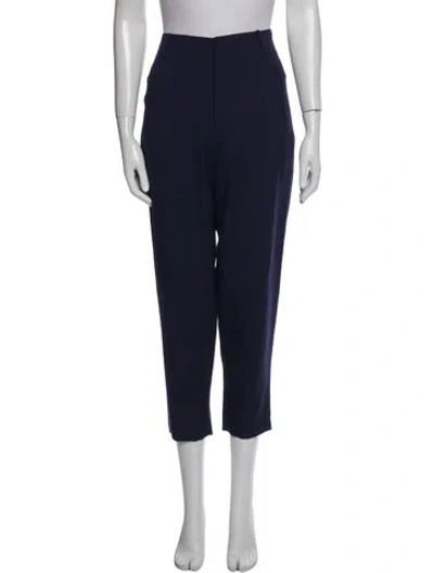 Pre-owned Suno Straight Leg Pants In Blue