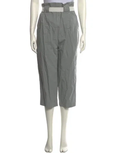 Pre-owned Suno Straight Leg Pants In Gray