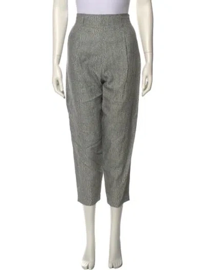Pre-owned Suno Straight Leg Pants In Gray