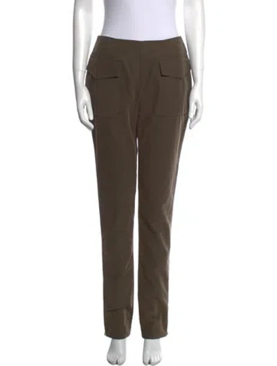 Pre-owned Suno Straight Leg Pants In Green