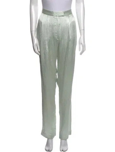 Pre-owned Suno Straight Leg Pants In Green