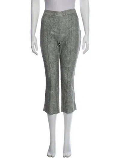 Pre-owned Suno Straight Leg Pants In Green