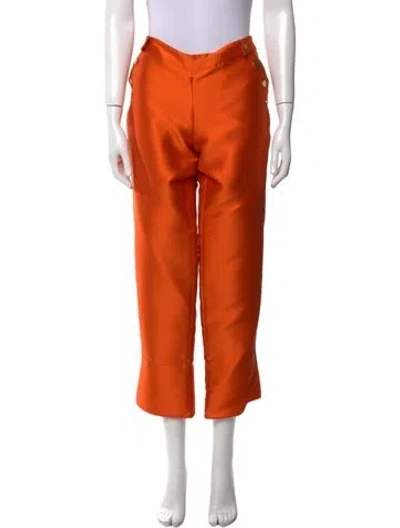 Pre-owned Suno Straight Leg Pants In Orange
