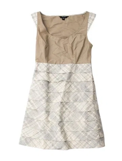 Pre-owned Suno Strapless Mini Dress In Neutral