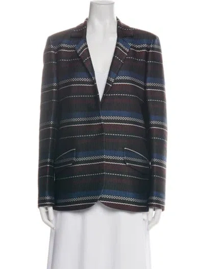 Pre-owned Suno Striped Blazer In Multi