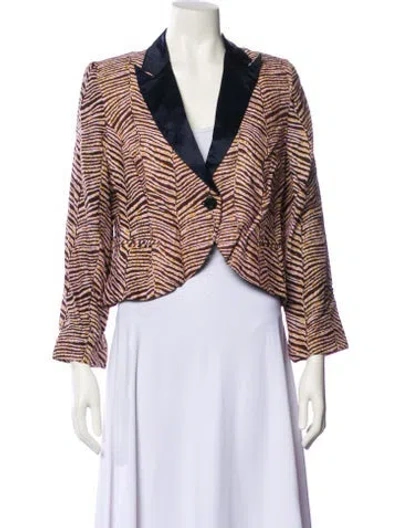 Pre-owned Suno Striped Evening Jacket In Multi