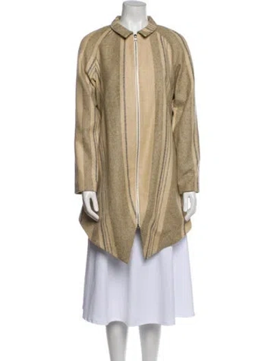 Pre-owned Suno Striped Jacket In Neutral