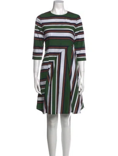 Pre-owned Suno Striped Knee-length Dress In Multi