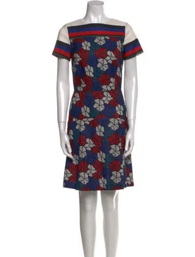 Pre-owned Suno Striped Knee-length Dress In Multi