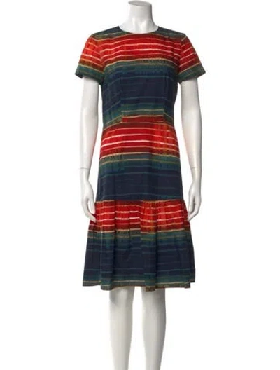 Pre-owned Suno Striped Knee-length Dress In Multi