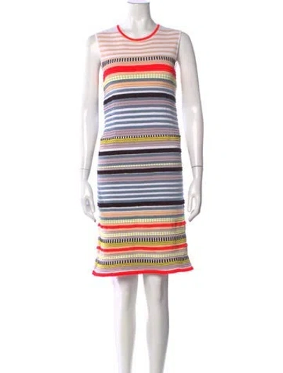 Pre-owned Suno Striped Knee-length Dress In Multi