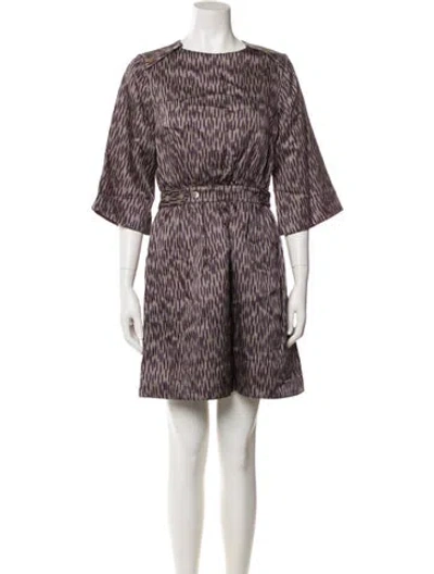 Pre-owned Suno Striped Mini Dress In Multi