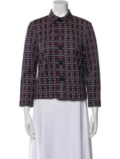 Pre-owned Suno Tweed Pattern Evening Jacket In Multi