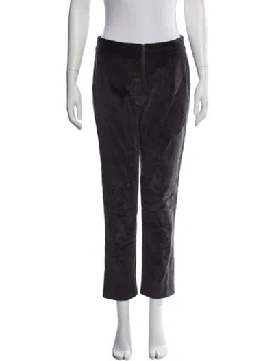 Pre-owned Suno Virgin Wool Straight Leg Pants In Gray