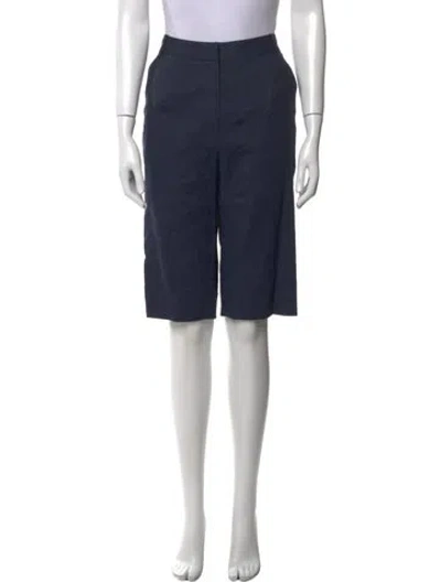 Pre-owned Suno Virgin Wool Wide Leg Pants In Blue