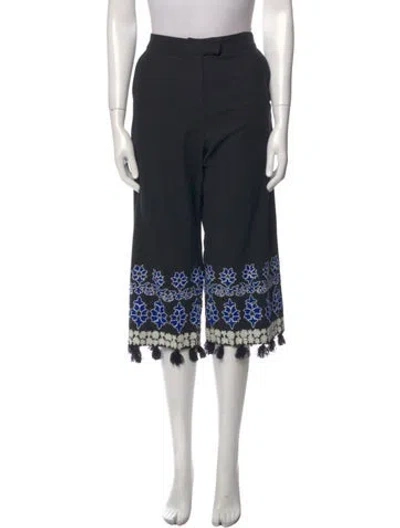 Pre-owned Suno Wide Leg Pants In Black