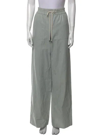 Pre-owned Suno Wide Leg Pants In Green