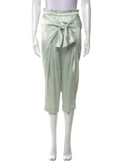 Pre-owned Suno Wide Leg Pants In Green