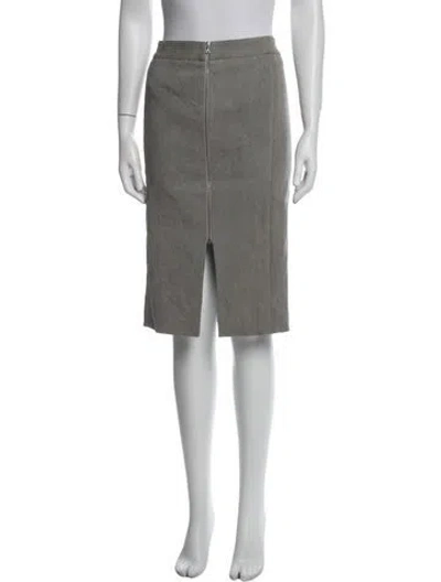 Pre-owned Suno Wool Knee-length Skirt In Gray