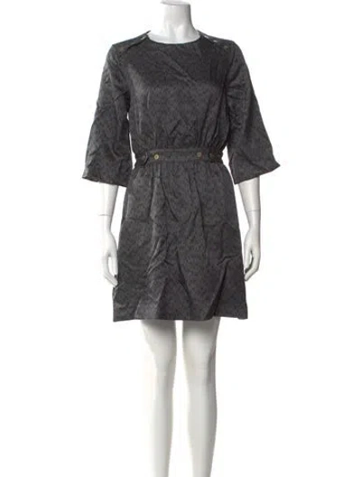 Pre-owned Suno Wool Mini Dress In Gray