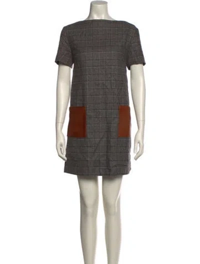 Pre-owned Suno Wool Mini Dress In Multi