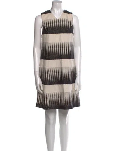 Pre-owned Suno Wool Mini Dress In Neutral