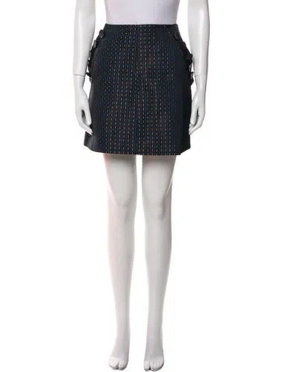 Pre-owned Suno Wool Mini Skirt In Gray