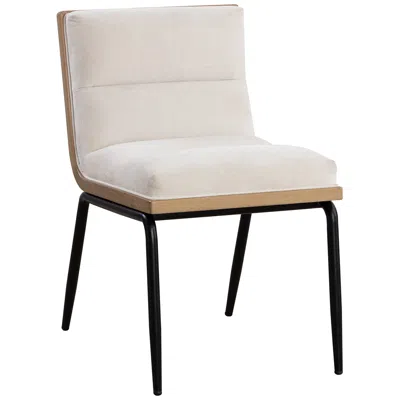 Sunpan Abilene 25" Wide Polo Club Muslin Dining Chair Set Of 2