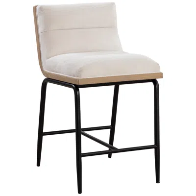 Sunpan Abilene Counter Stool Polo Club Muslin In White