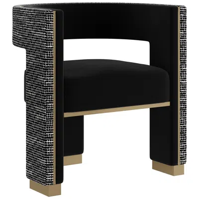 Sunpan Adamina Dining Armchair Abbington Black And Hobbes Night
