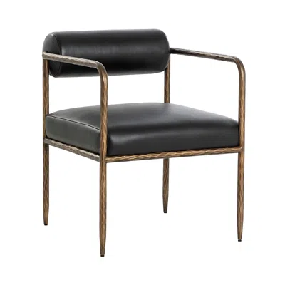Sunpan Ajani Dining Armchair In Black
