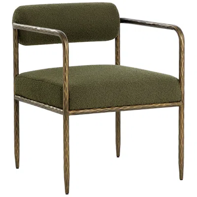 Sunpan Ajani Dining Armchair Copenhagen Olive