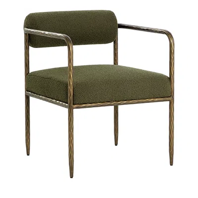 Sunpan Ajani Dining Armchair In Green