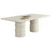Sunpan Alanya Dining Table Rectangular 84" In White