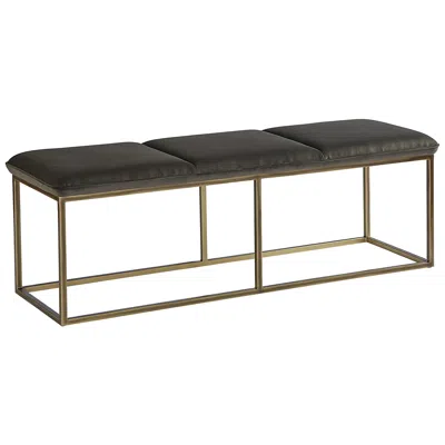 Sunpan Alley Bench Rustic Bronze Piccolo Pebble