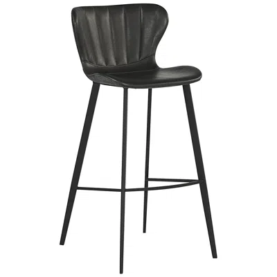 Sunpan Arabella Barstool Bravo Portabella And Polo Club Kohl Gray In Black