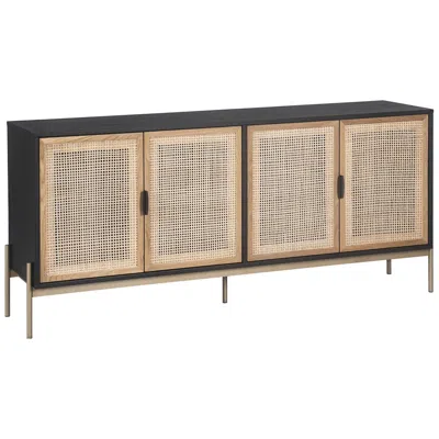 Sunpan Avida Sideboard Large Gold Black And Natural In Brown