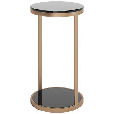 Sunpan Benjamin End Table Antique Brass