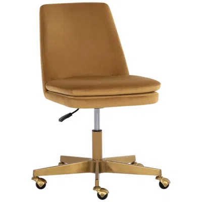Sunpan Berget Office Chair Gold Sky In Brown