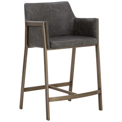 Sunpan Bernadette Counter Stool Kendall Gray In Multi