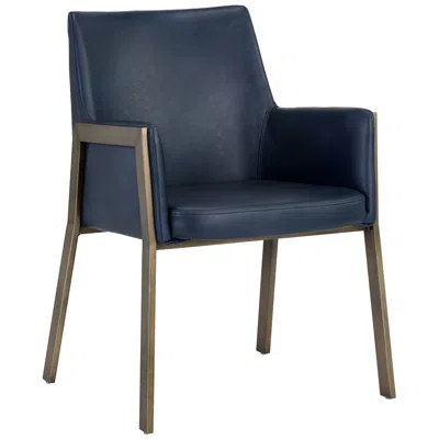 Sunpan Bernadette Dining Armchair Bravo Admiral