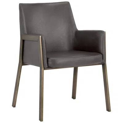 Sunpan Bernadette Dining Armchair Kendall Gray