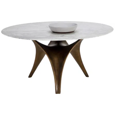 Sunpan Bijon Dining Table 59" In White
