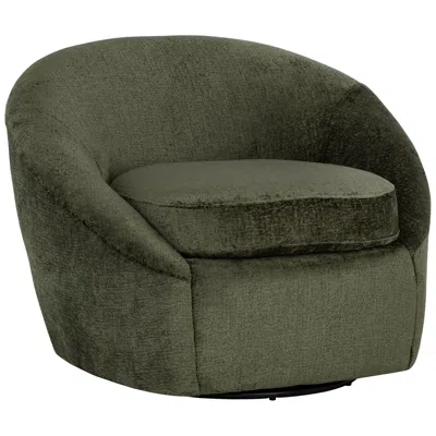 Sunpan Bliss Swivel Lounge Chair Bergen Olive