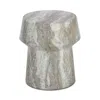 Sunpan Brie End Table, Marble Look In Gray